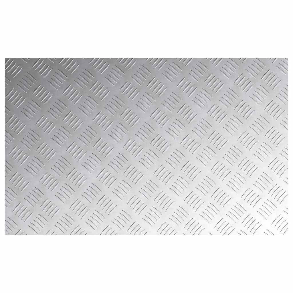 Treppe Tritt Rechtwinklig 4 pcs Silber 80 x 50 cm Aluminium