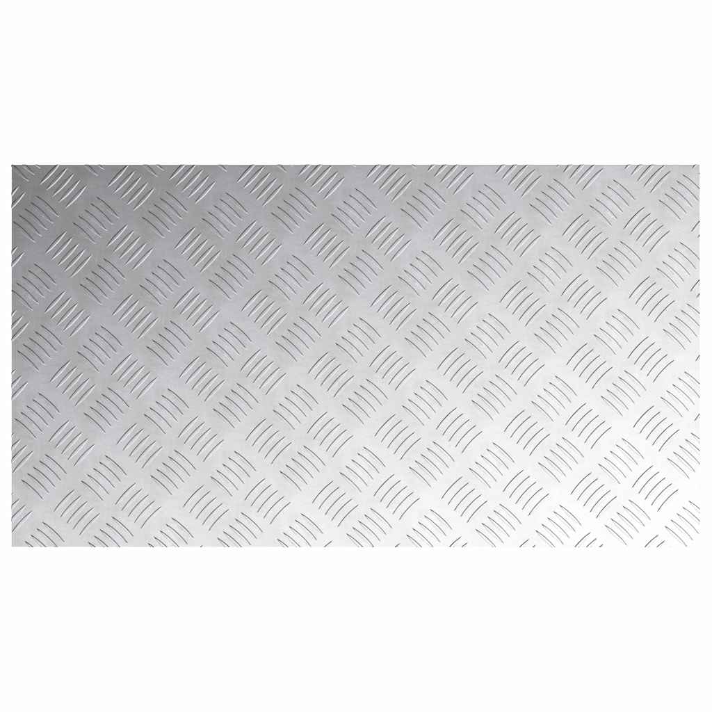 Treppe Tritt Rechtwinklig 4 pcs Silber 90 x 50 cm Aluminium