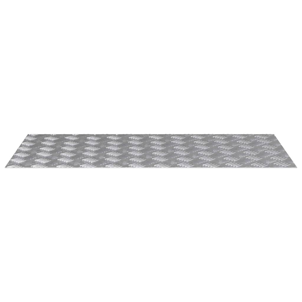 Treppe Tritt Rechtwinklig 2 pcs Silber 100 x 50 cm Aluminium