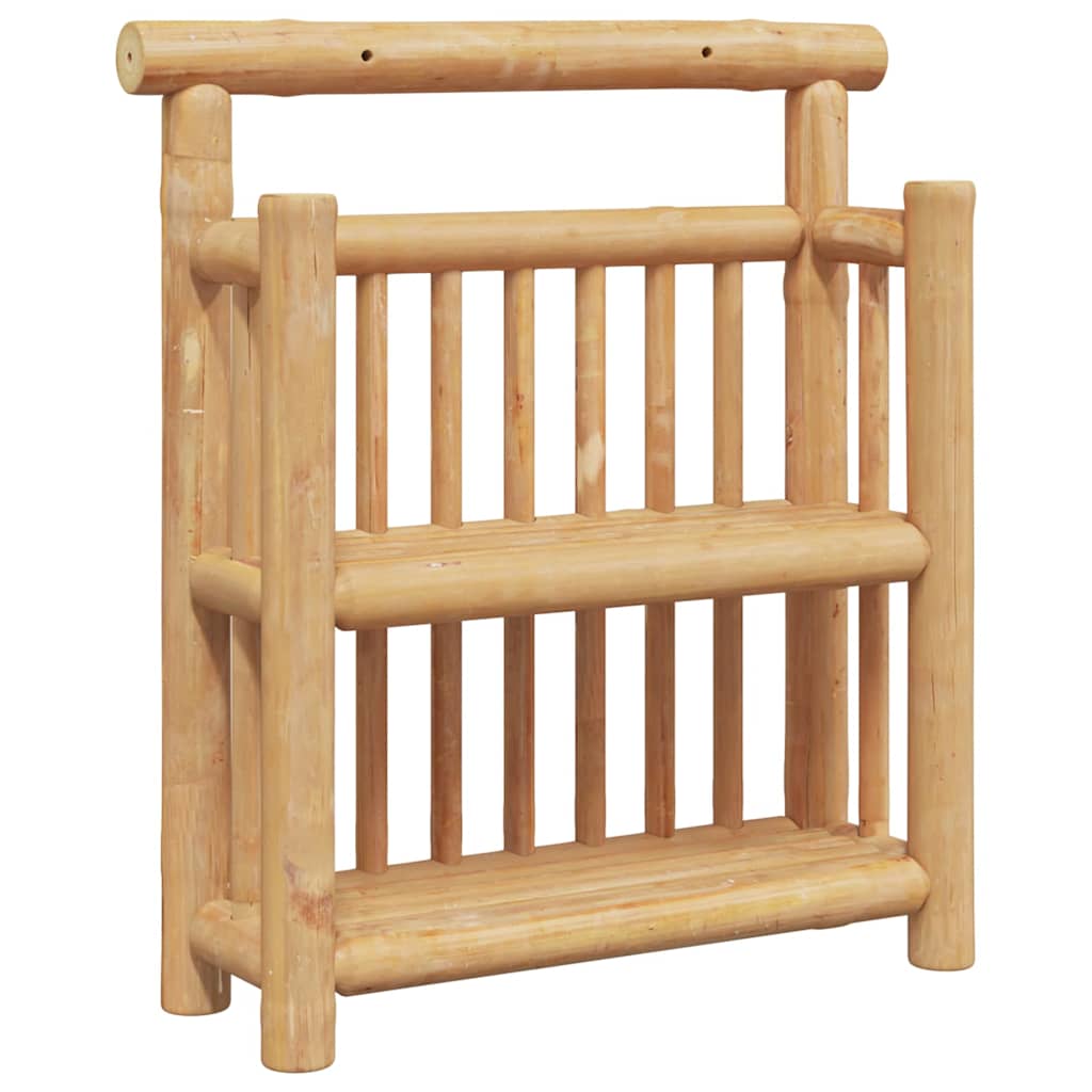 Wandregal mit Regal Wandmontiert Natur 40 x 13 x 44 cm Bambus