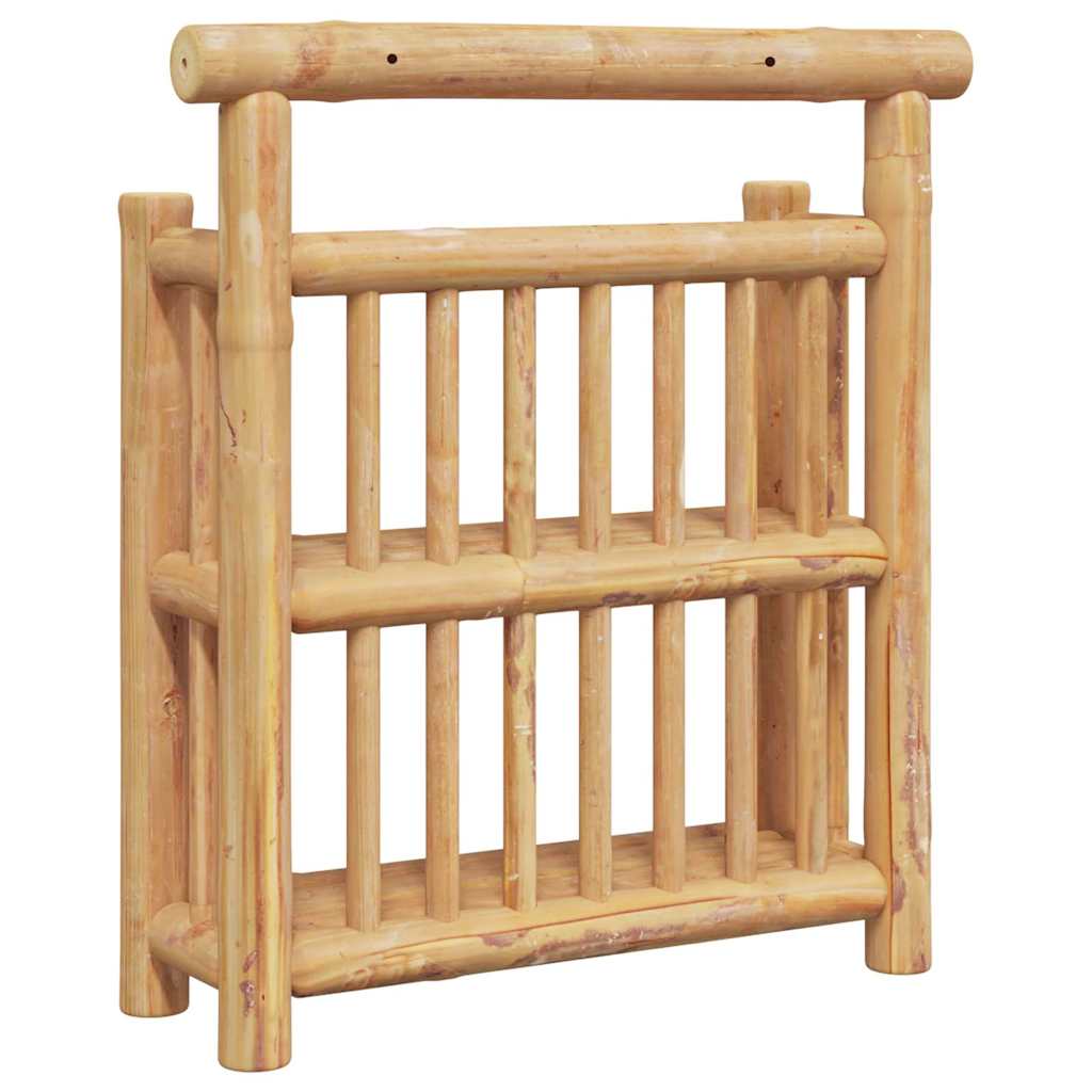 Wandregal mit Regal Wandmontiert Natur 40 x 13 x 44 cm Bambus