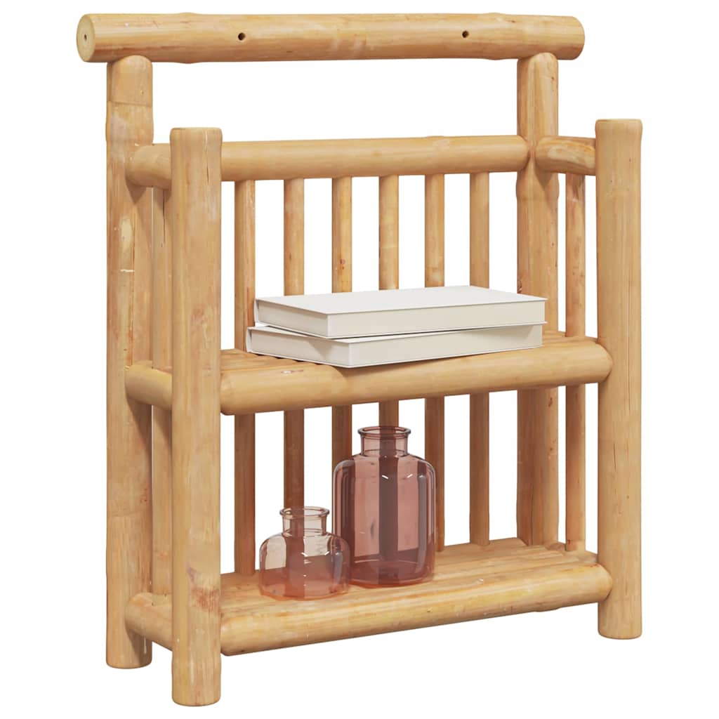 Wandregal mit Regal Wandmontiert Natur 40 x 13 x 44 cm Bambus