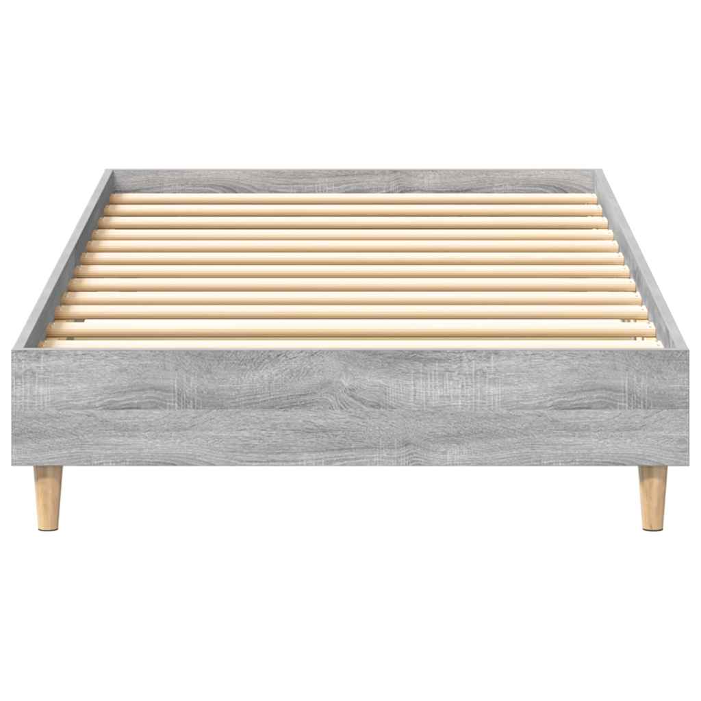 Bettrahmen Graues Sonoma 203 x 93 x 25 cm Holzwerkstoff