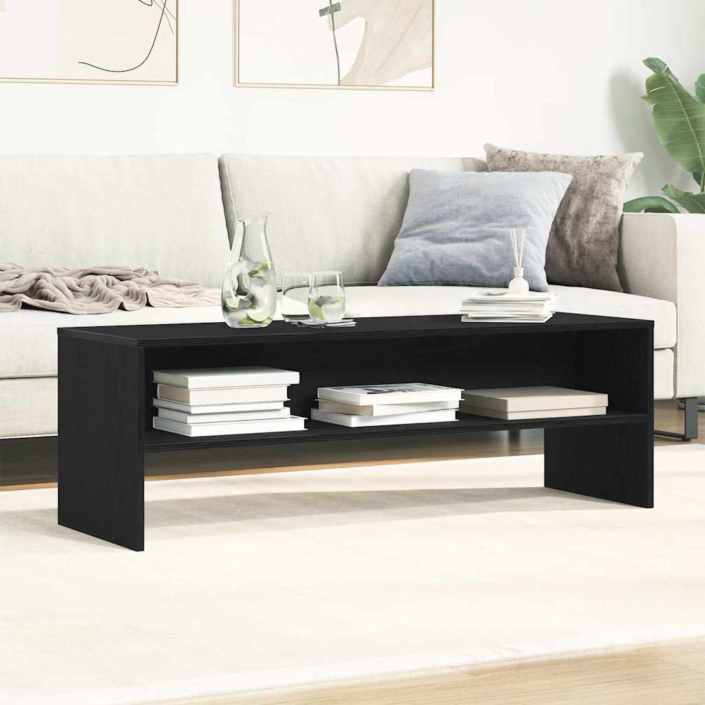 TV-Schrank Schwarz Eichen-Optik 120x40x40 cm Holzwerkstoff
