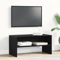 TV-Schrank Schwarz Eiche-Optik 80x40x40 cm Holzwerkstoff
