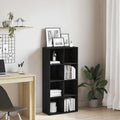 Bücherregal Schwarz Eichen-Optik 66x30x130 cm Holzwerkstoff