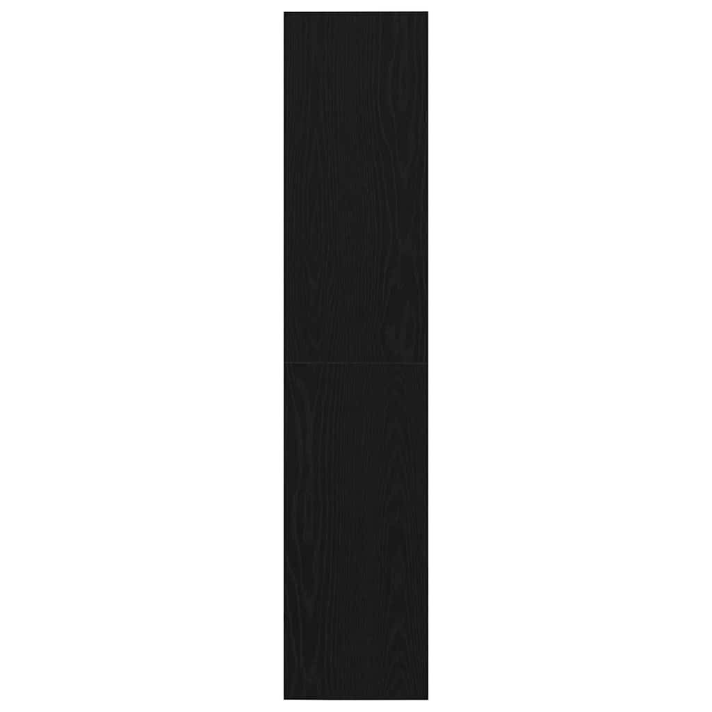 Bücherregal Schwarz Eichen-Optik 143 x 30 x 36 cm Holzwerkstoff
