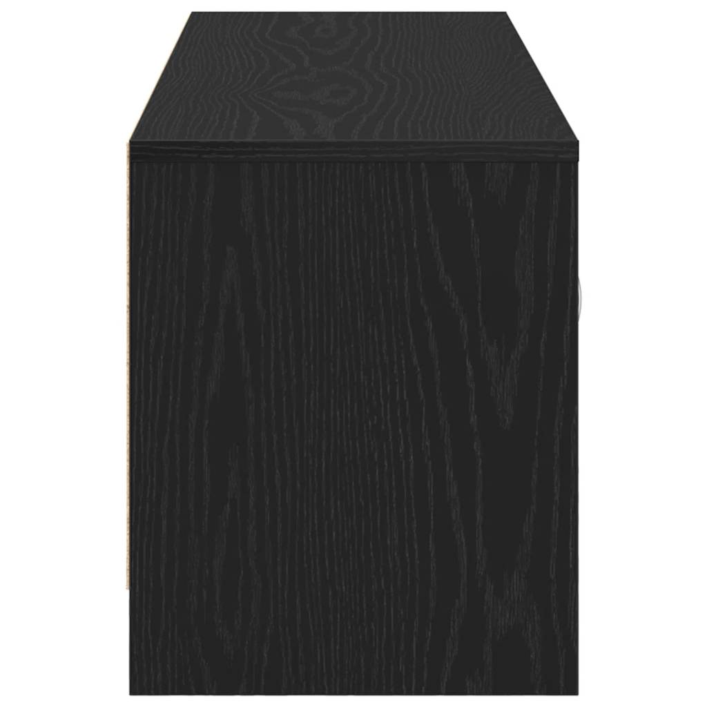 TV-Schrank Eiche schwarz 102x30x37,5 cm Holzwerkstoff