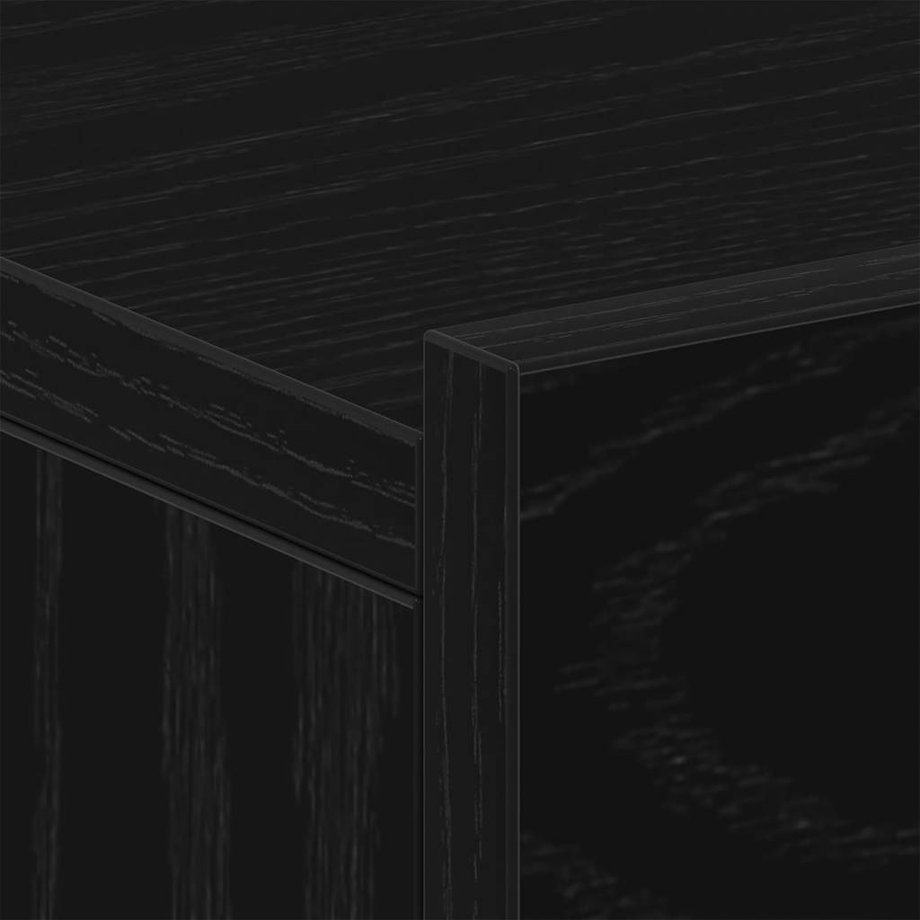 Schwebender Nachttisch Schwarze Eiche 40 x 32 x 15 cm Holzwerkstoff
