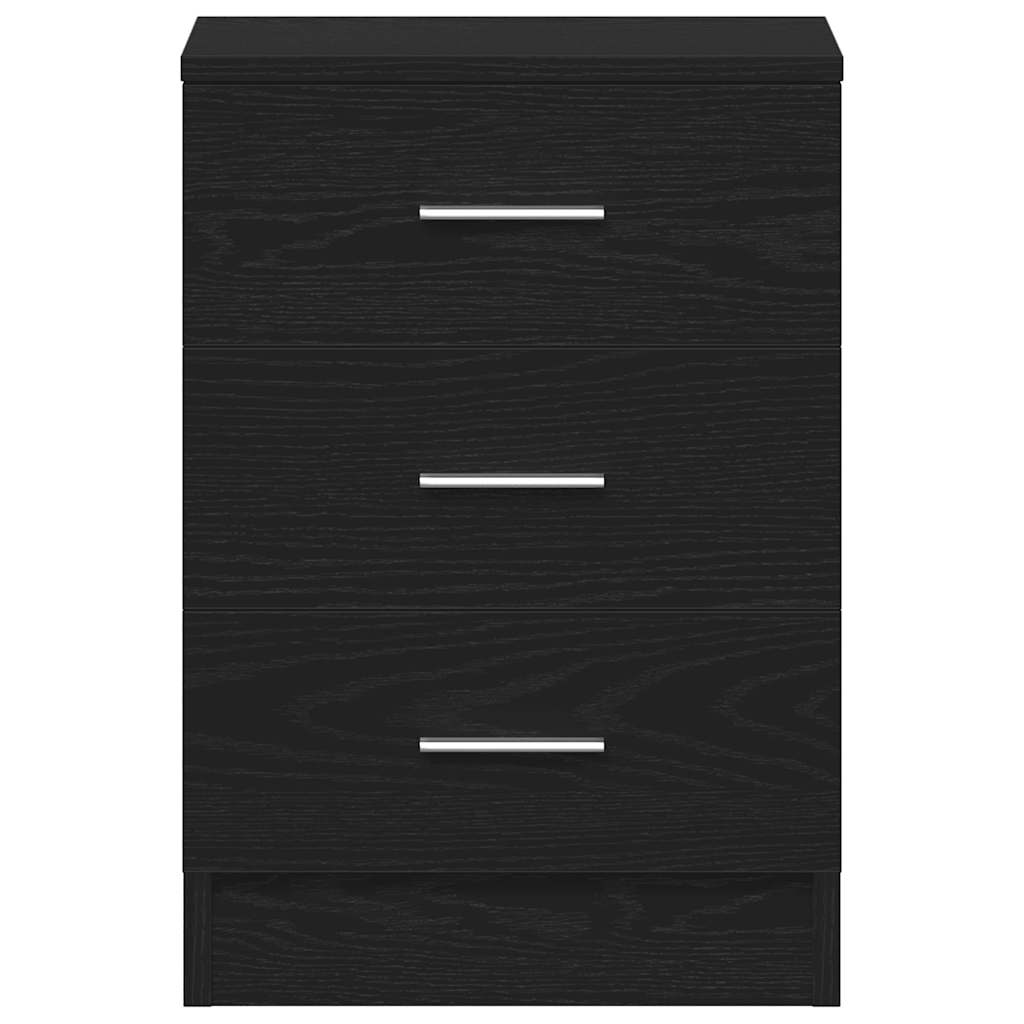 Nachttische 2 Stk. Schwarze Eiche 38x35x55 cm Holzwerkstoff