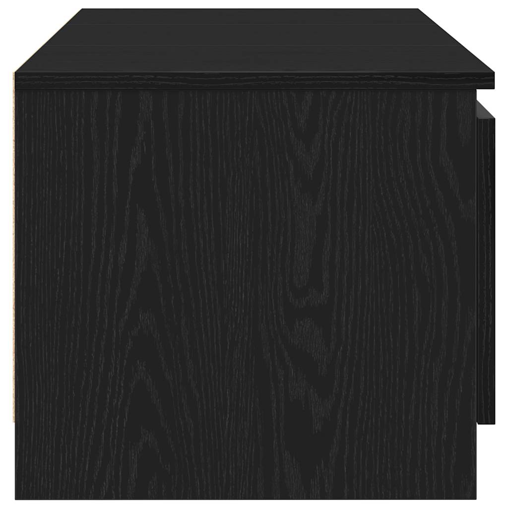 TV-Schrank Schwarz Eichen-Optik 140x40x36 cm Holzwerkstoff