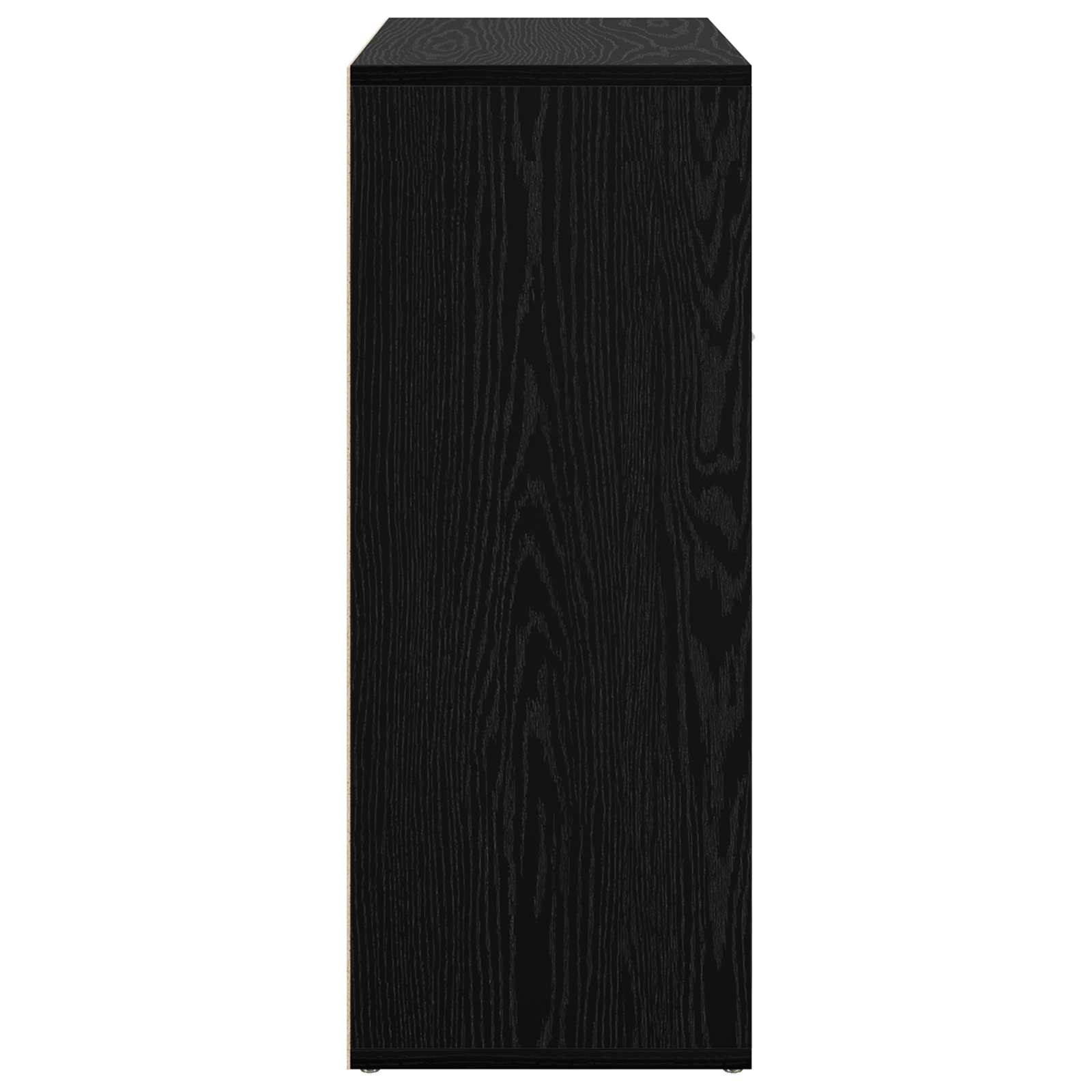 Sideboard Schwarz Eichen-Optik 60 x 30 x 75 cm Holzwerkstoff
