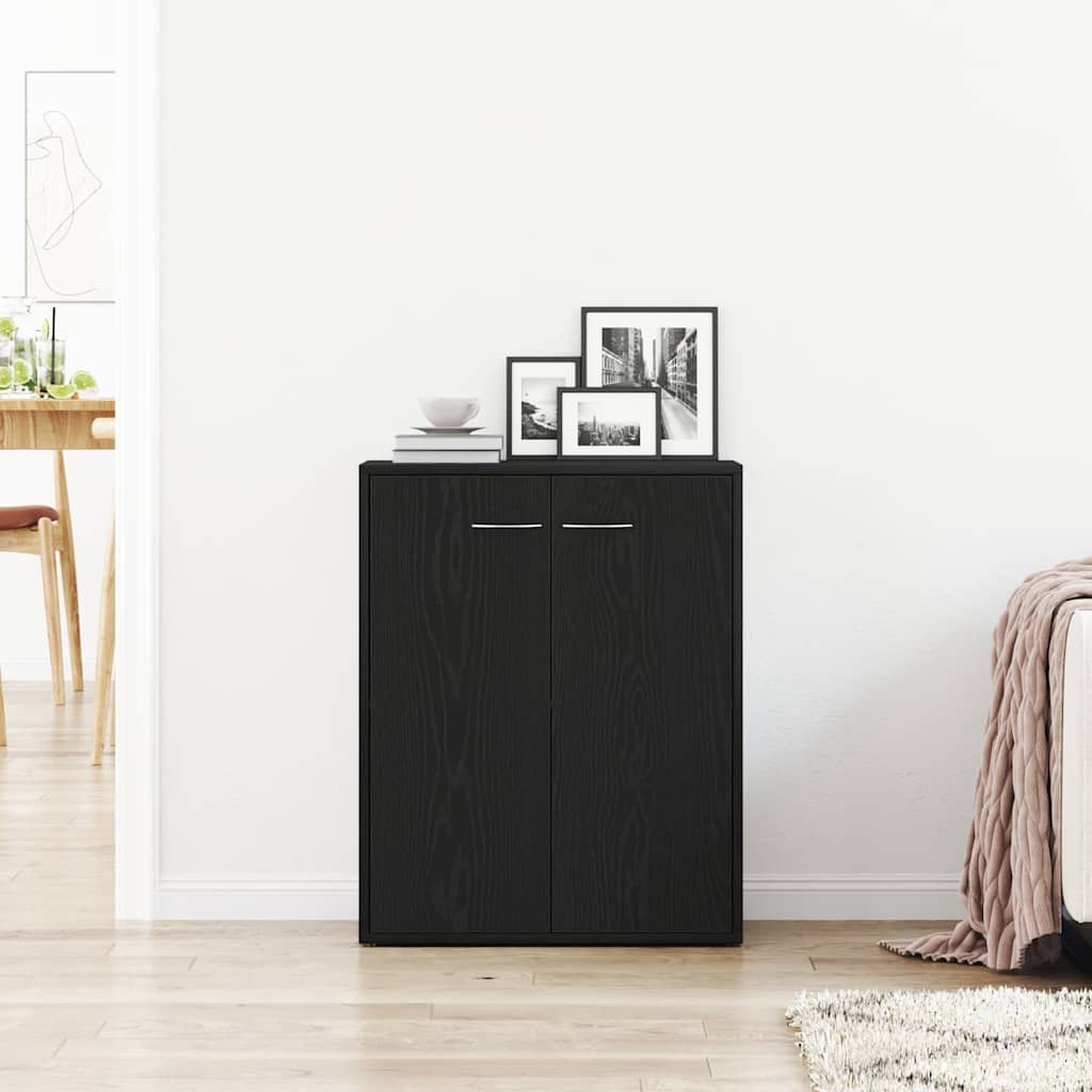 Sideboard Schwarze Eiche 60x30x75 cm Holzwerkstoff