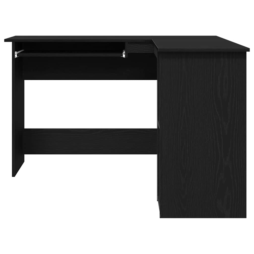 Eck-Schreibtisch Schwarz Eichen-Optik 120 x 140 x 75 cm