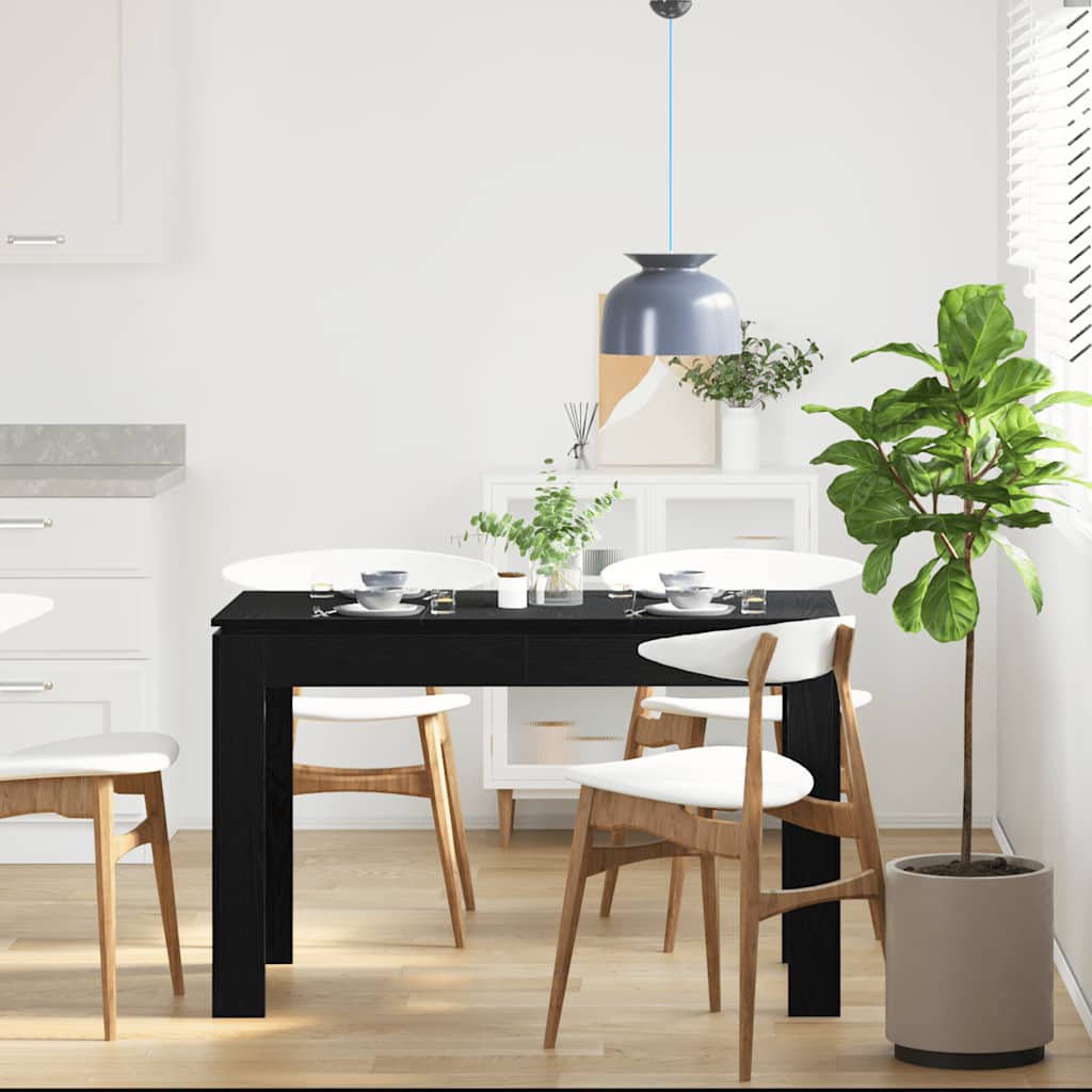 Esstisch Schwarze Eiche 120x60x76 cm Holzwerkstoff