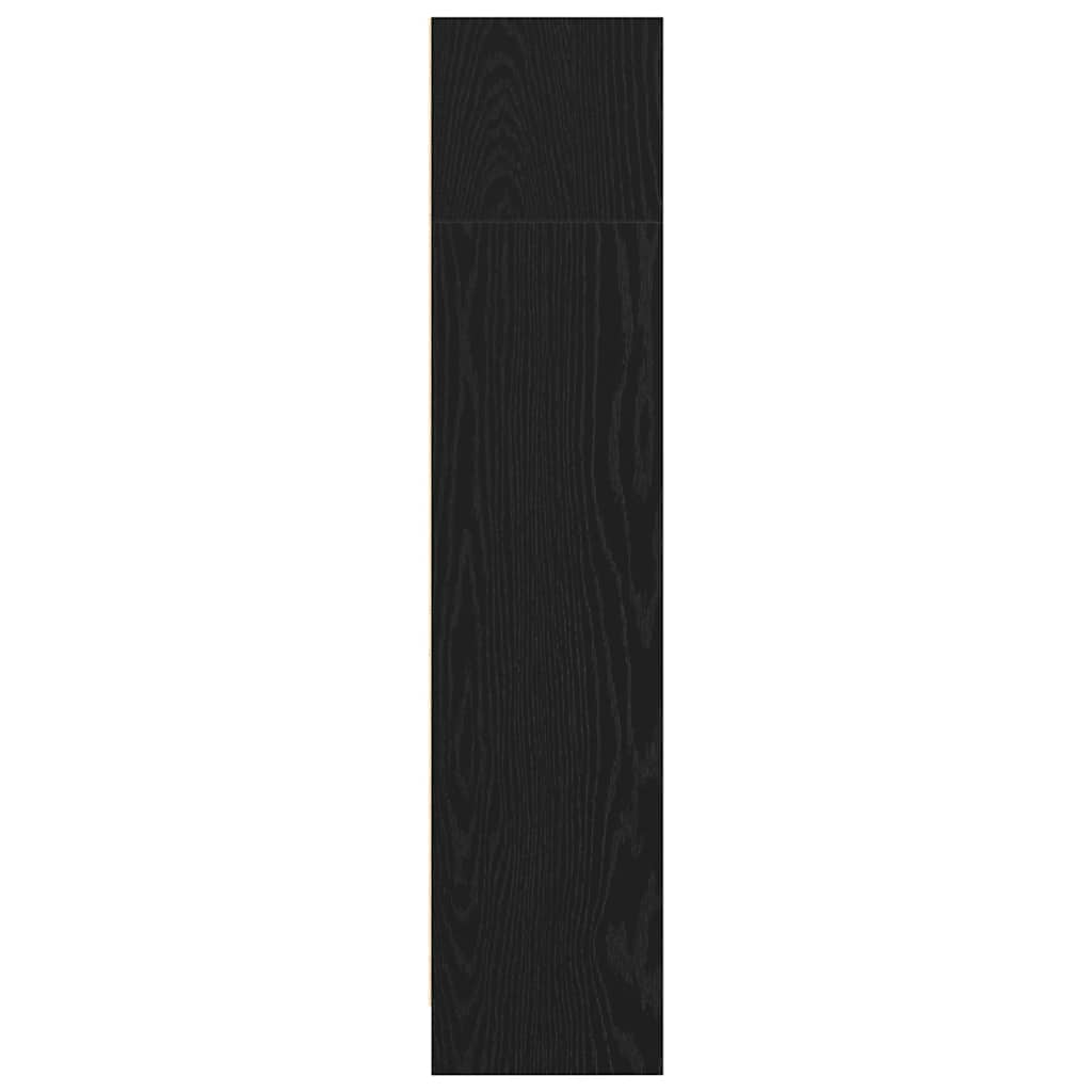 Bücherregal Schwarz Eichen-Optik 60x24x109 cm Holzwerkstoff