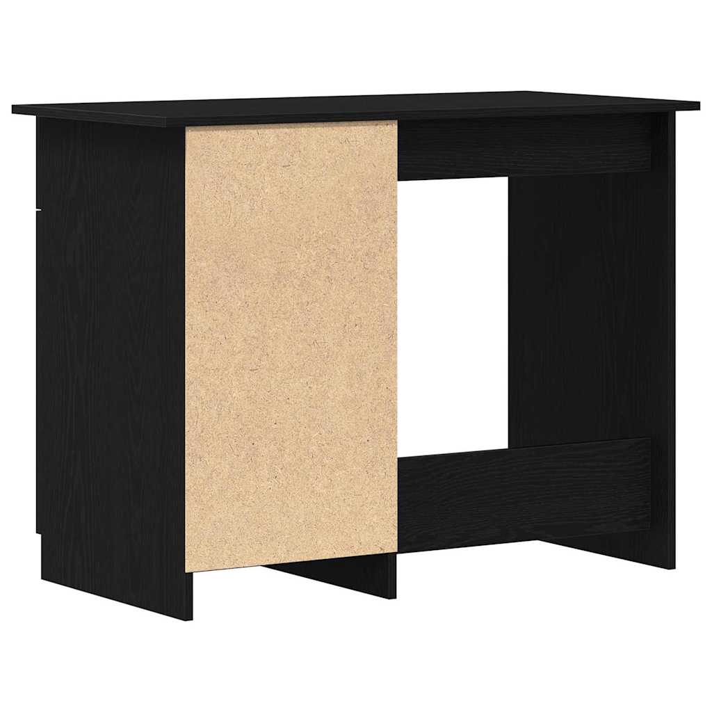 Schreibtisch mit Speicher Schwarz Eichen-Optik 100 x 50 x 76 cm