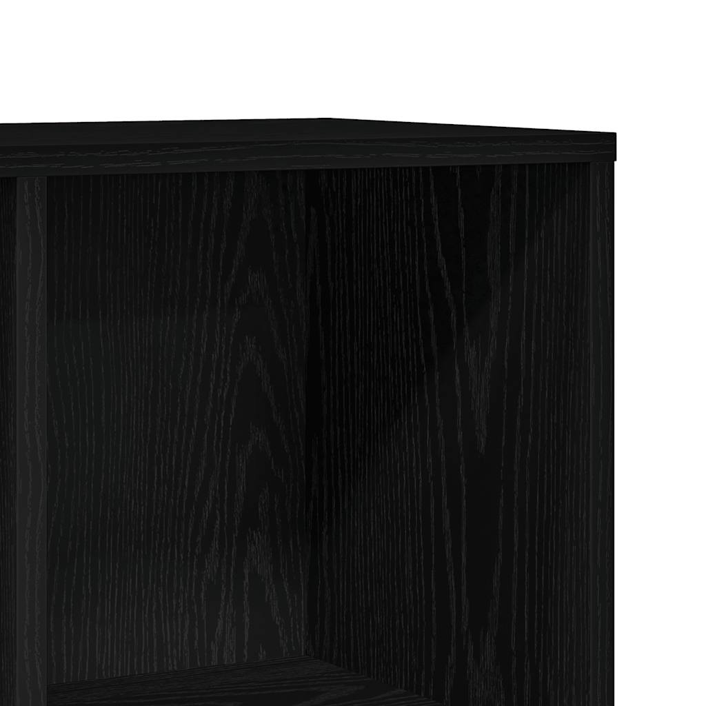 Bücherregal Eiche Schwarz 98x29x97,5 cm Holzwerkstoff