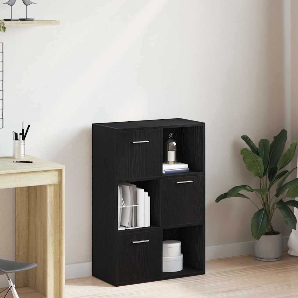 Bücherregal/Raumteiler Schwarze Eiche 60,5x30x90cm Holzwerkstoff