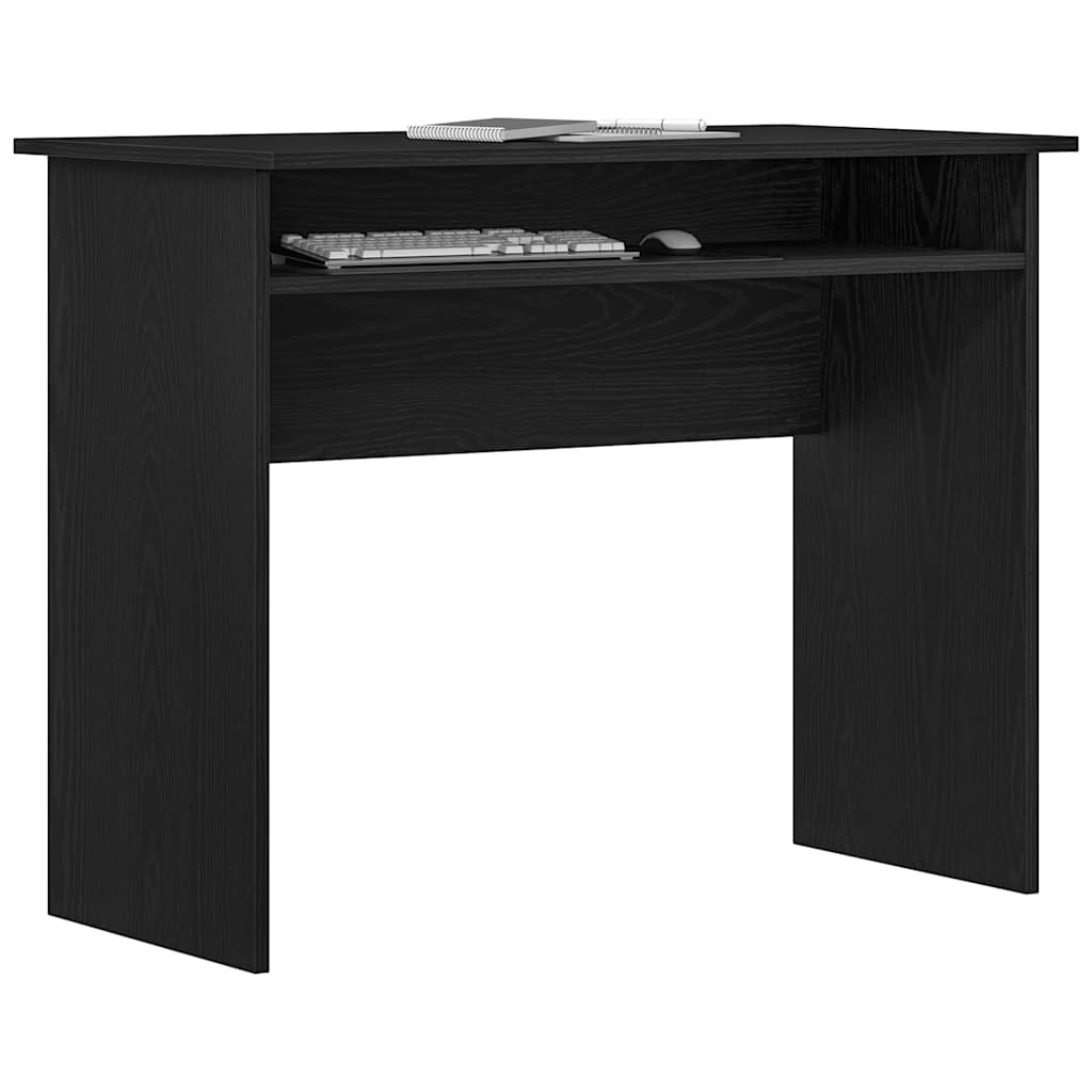 Schreibtisch Schwarz Eichen-Optik 90x50x74 cm Holzwerkstoff