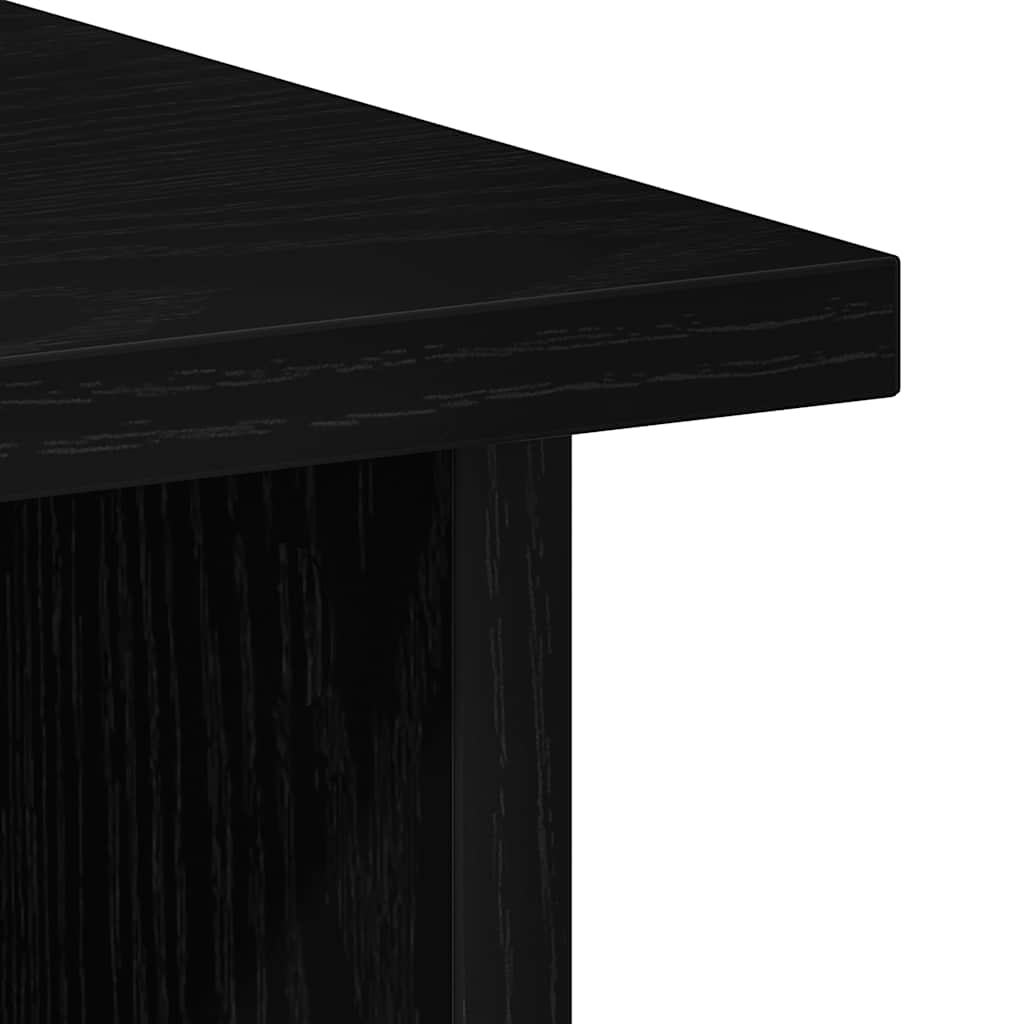 Schreibtisch Schwarz Eichen-Optik 90x50x74 cm Holzwerkstoff