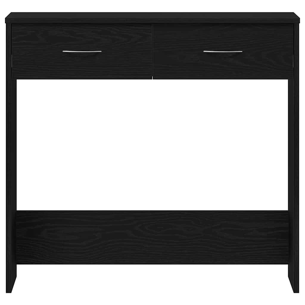 Schreibtisch Schwarz Eichen-Optik 80 x 40 x 75 cm Holzwerkstoff