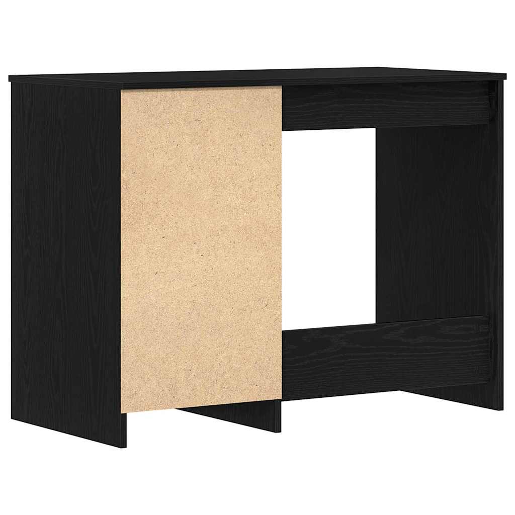 Schreibtisch mit Speicher Schwarz Eichen-Optik 100 x 50 x 76 cm