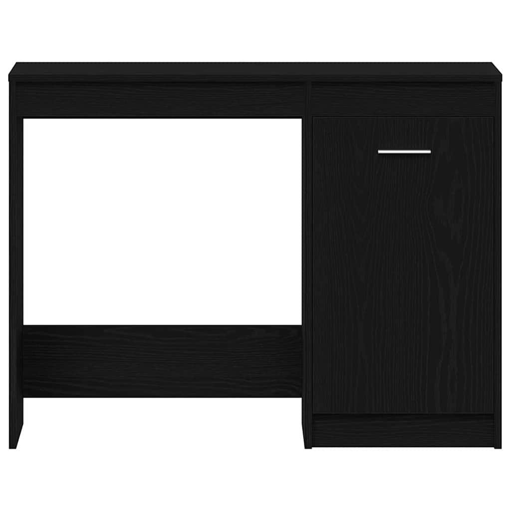 Schreibtisch mit Speicher Schwarz Eichen-Optik 100 x 50 x 76 cm