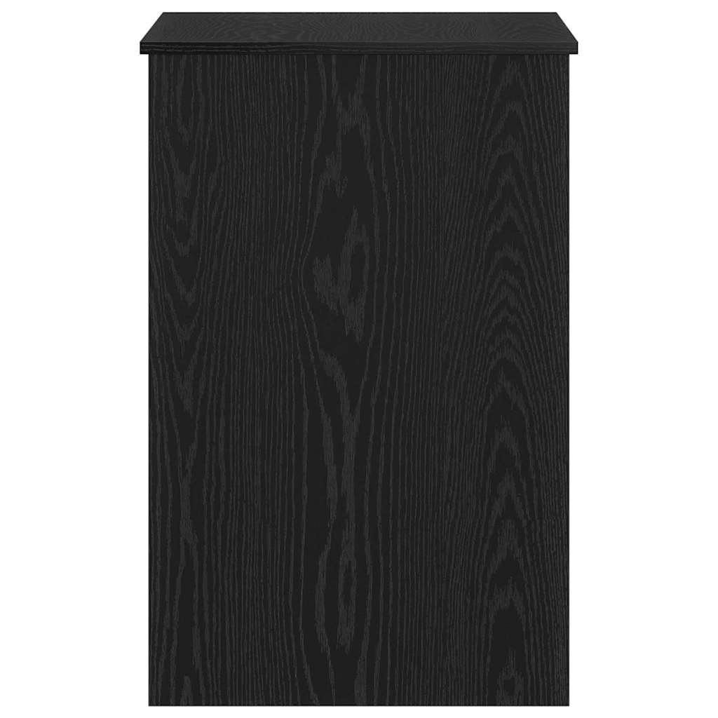 Schreibtisch mit Speicher Schwarz Eichen-Optik 100 x 50 x 76 cm