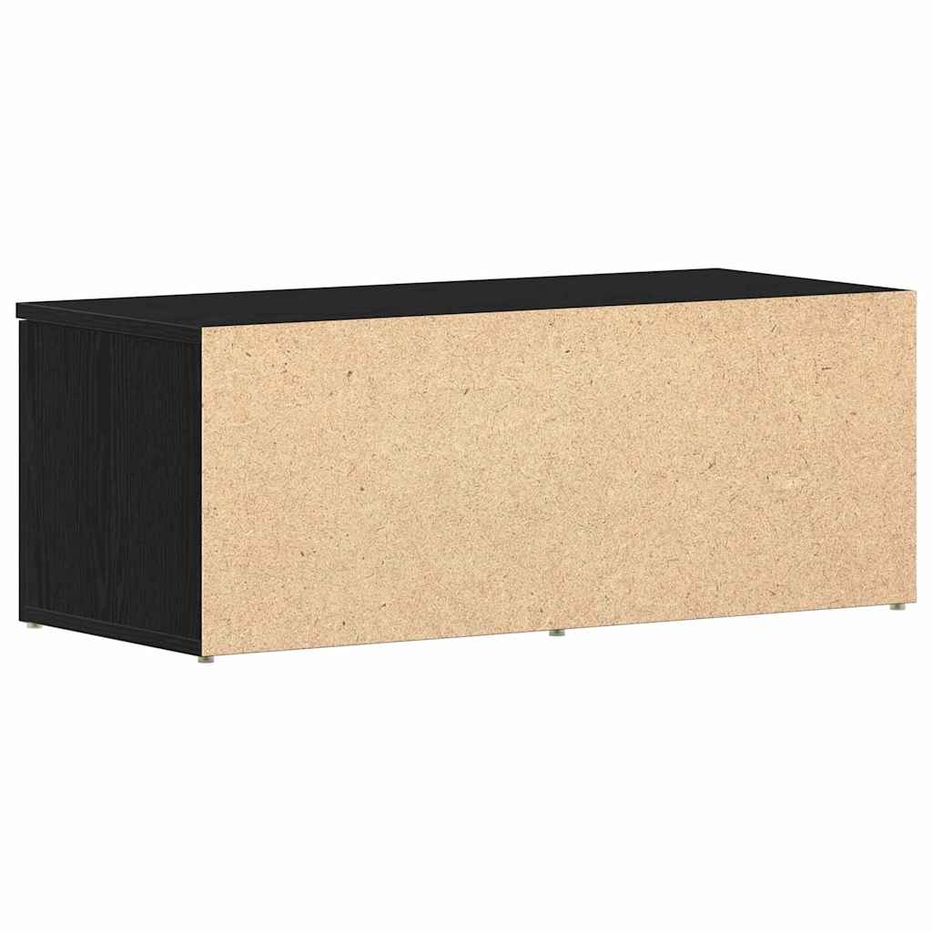 TV-Schränk Schwarz Eichen-Optik 80x34x30 cm Holzwerkstoff