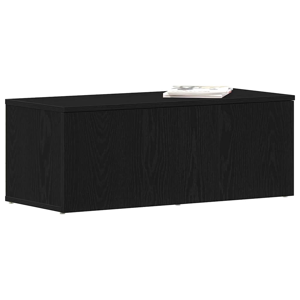 TV-Schränk Schwarz Eichen-Optik 80x34x30 cm Holzwerkstoff