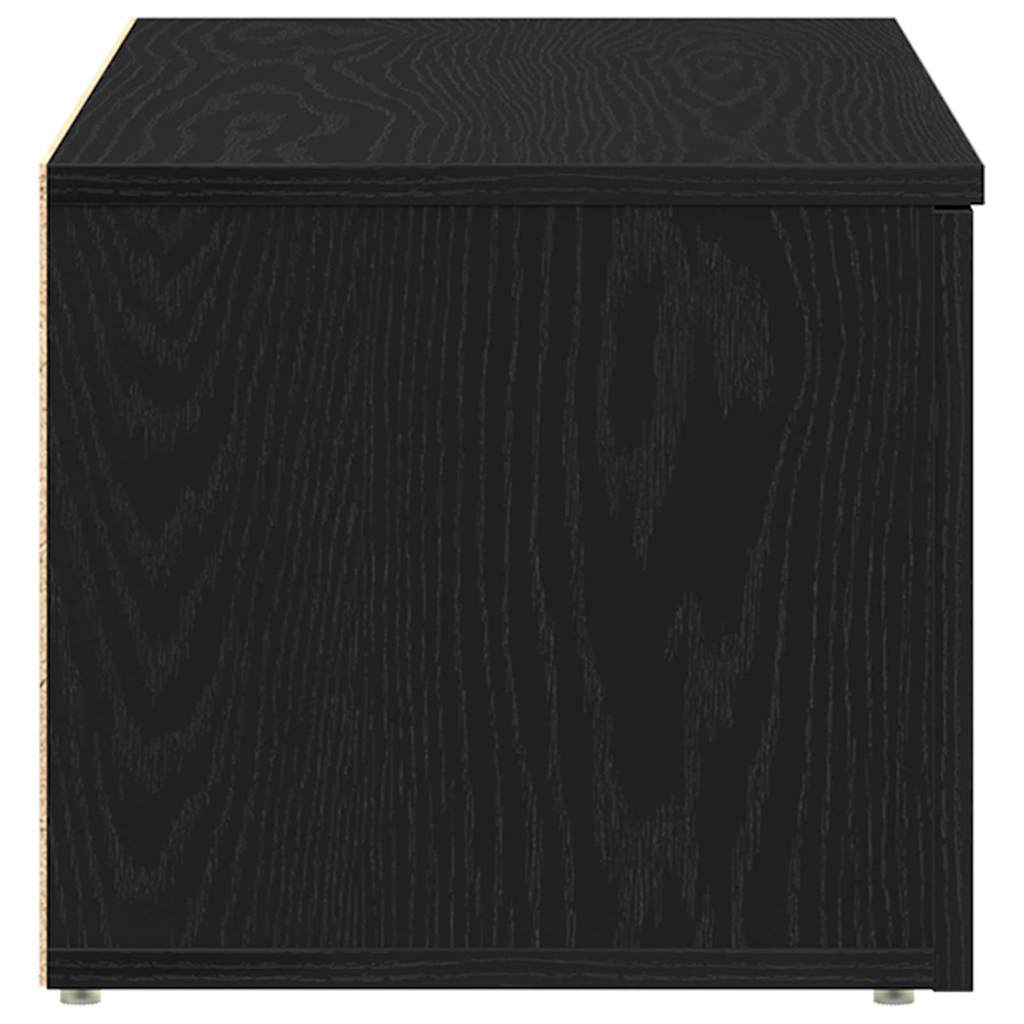 TV-Schränk Schwarz Eichen-Optik 80x34x30 cm Holzwerkstoff