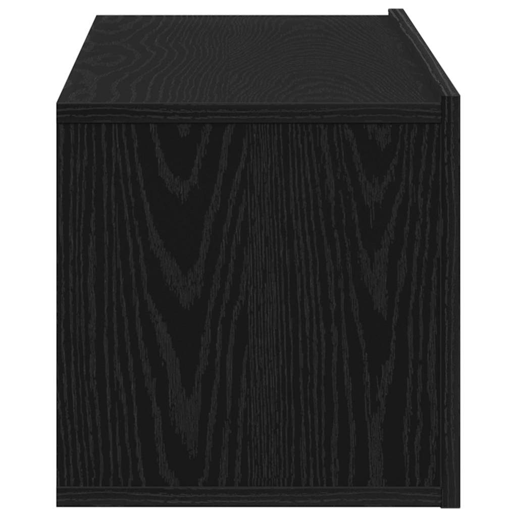 TV-Schränk Schwarz Eichen-Optik 100 x 30 x 30 cm Holzwerkstoff