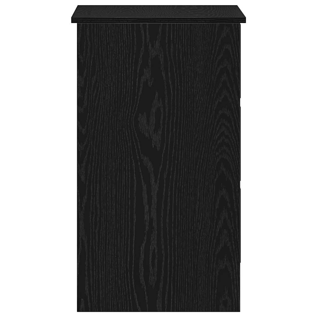 Schreibtisch Schwarz Eichen-Optik 90x45x76 cm Holzwerkstoff