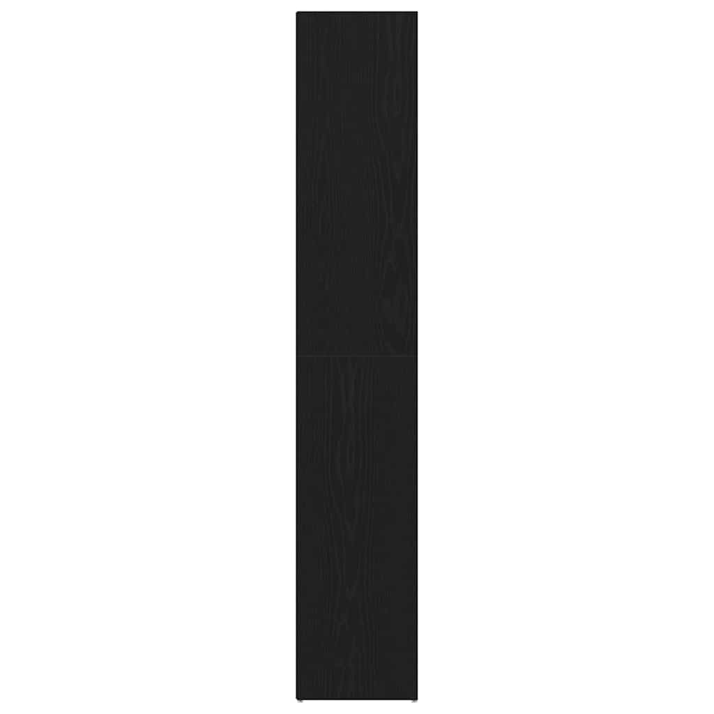 Bücherregal Schwarz Eichen-Optik 36 x 30 x 171 cm Holzwerkstoff