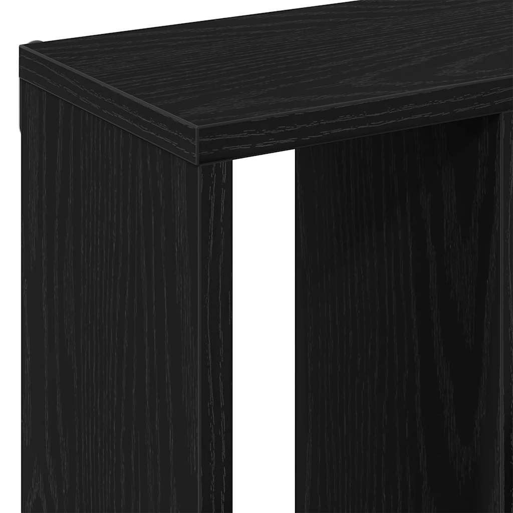 Wandregal Schwarz Eichen-Optik 45x16x45 cm Holzwerkstoff