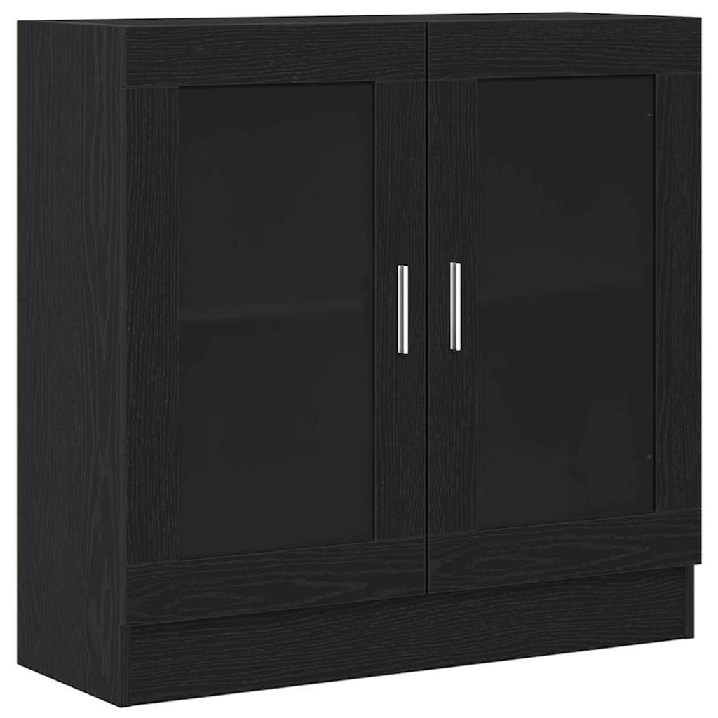 Bücherregal Schwarz Eichen-Optik 82,5 x 30,5 x 80 cm