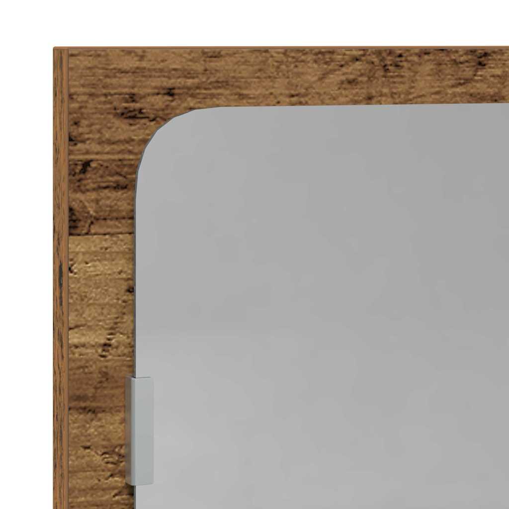 Spiegelablage mit Regal Altholz 90 x 10,5 x 37 cm Holzwerkstoff