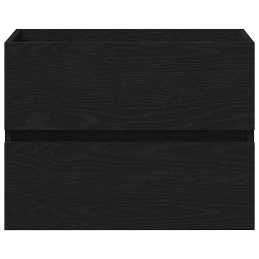 Spülbeckenschrank Schwarz Eiche 60x38,5x45 cm Holzwerkstoff