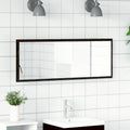 LED-Badezimmerspiegel Schwarz Eichen-Optik 100 x 8,5 x 37 cm