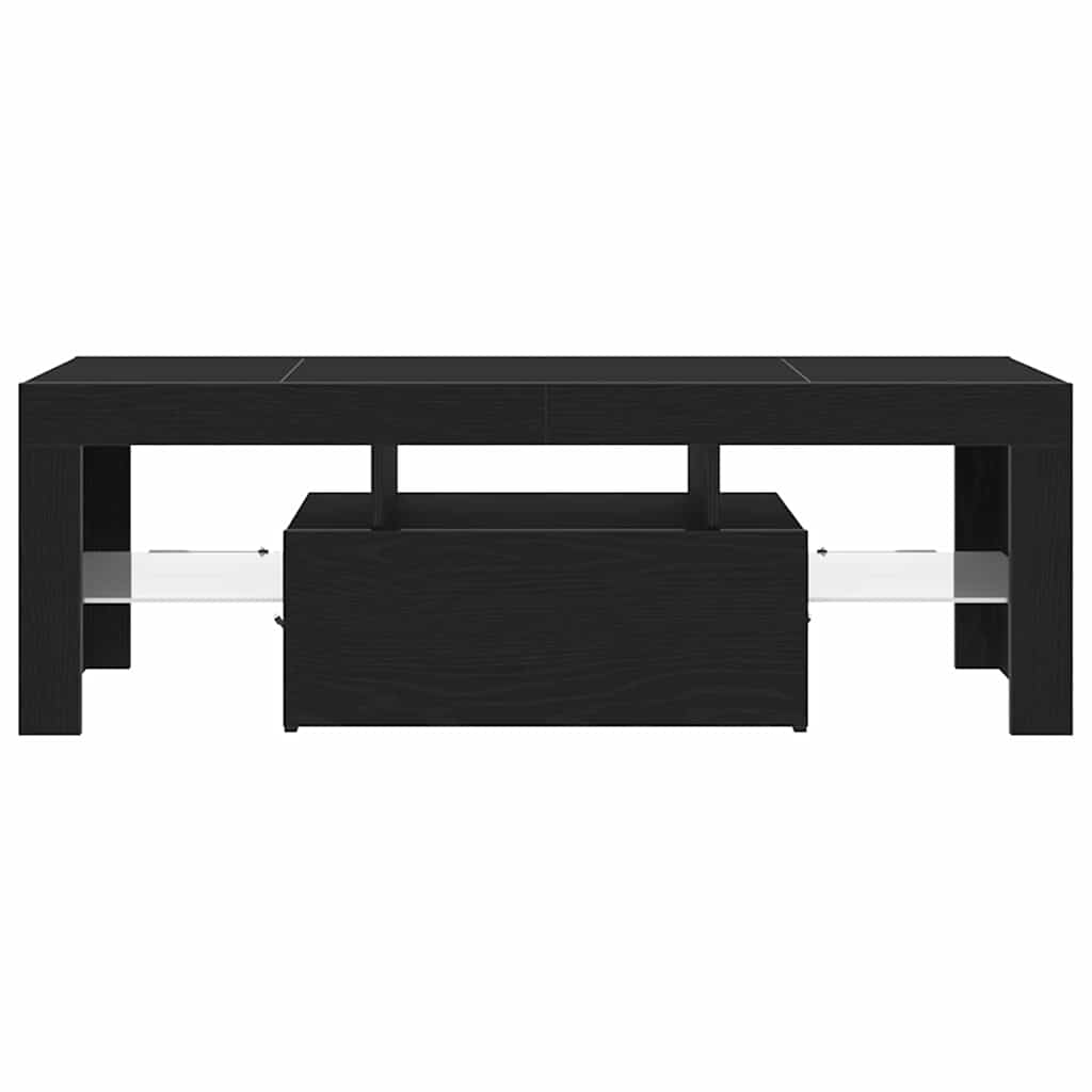 TV-Schränk Schwarz Eichen-Optik 120 x 35 x 40 cm Holzwerkstoff