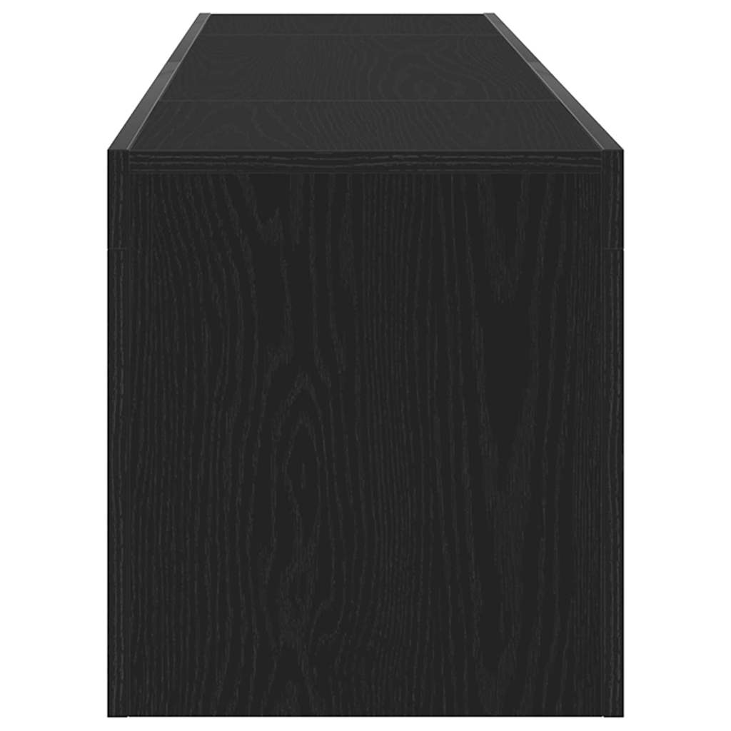 TV-Schränk Schwarz Eichen-Optik 120 x 35 x 40 cm Holzwerkstoff