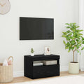 TV-Schränk Schwarz Eichen-Optik 60 x 35 x 40 cm Holzwerkstoff