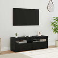 TV-Schränk mit LED 2 pcs Schwarz Eichen-Optik 60 x 35 x 40 cm