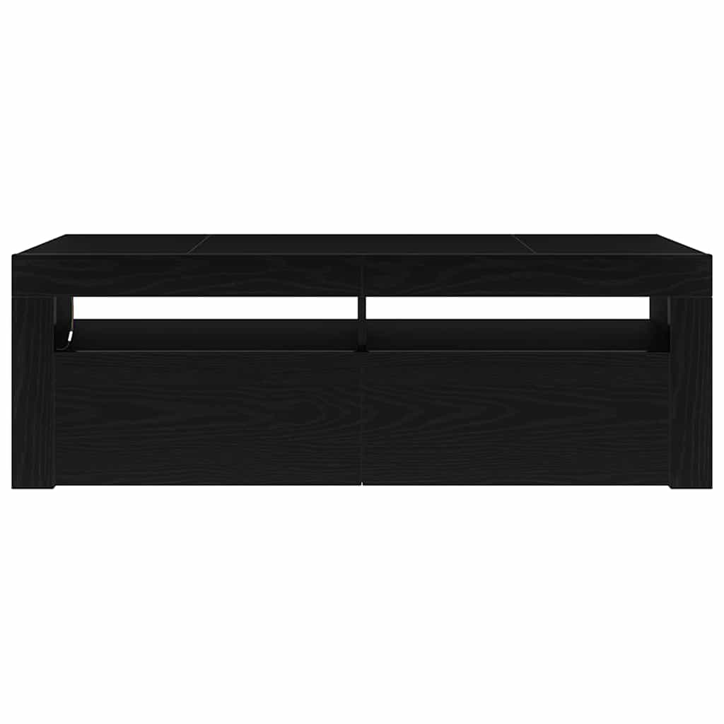 TV-Schränk Schwarz Eichen-Optik 120 x 35 x 40 cm Holzwerkstoff