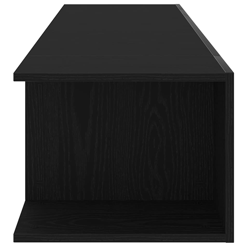 TV-Schränk Schwarz Eichen-Optik 135 x 39 x 30 cm Holzwerkstoff