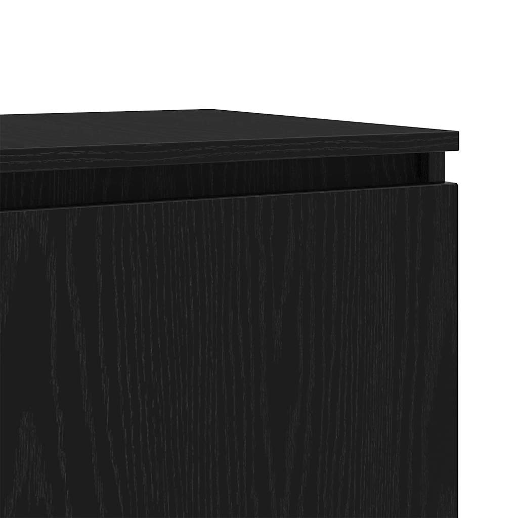 TV-Schränk Schwarz Eichen-Optik 140 x 38,5 x 36 cm