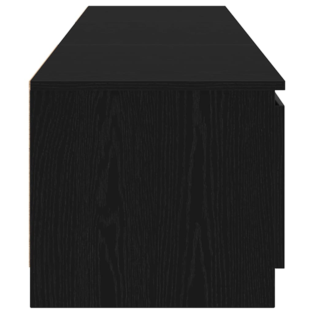 TV-Schränk Schwarz Eichen-Optik 140 x 38,5 x 36 cm
