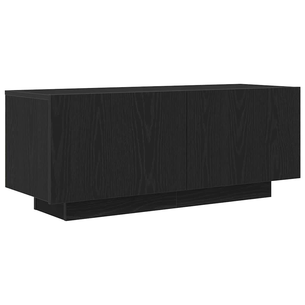 TV-Schränk Schwarz Eichen-Optik 100 x 35 x 40 cm Holzwerkstoff