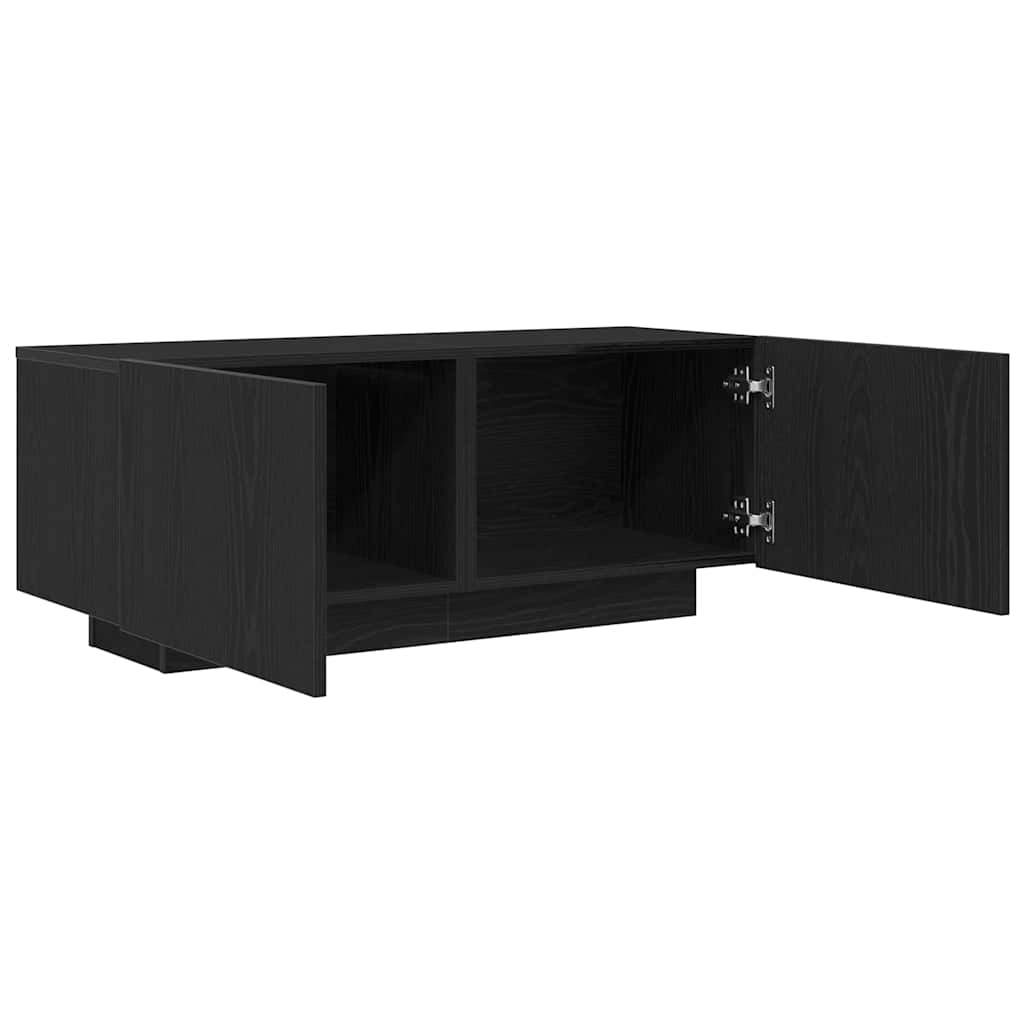 TV-Schränk Schwarz Eichen-Optik 100 x 35 x 40 cm Holzwerkstoff